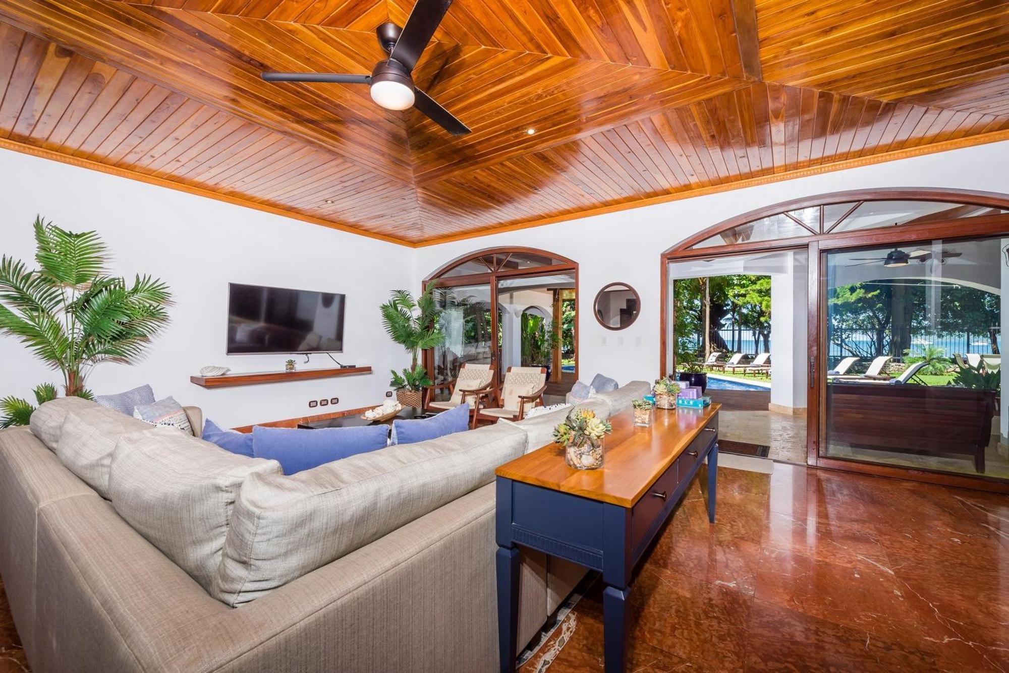 Blue Jewel Oceanfront Private Villa Тамариндо Экстерьер фото